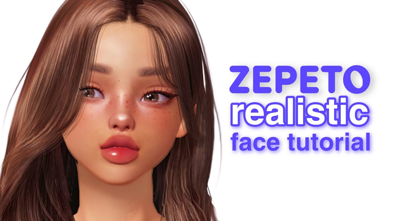 Урок по созданию реалистичного лица в стиле Zepeto | Красивая девушка