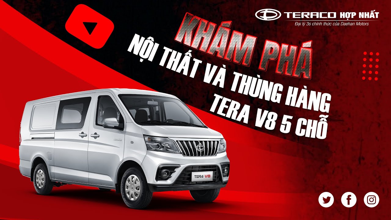 KHÁM PHÁ NỘI THẤT VÀ THÙNG HÀNG TERA V8 5 CHỖ | DÒNG XE TẢI VAN HOT NHẤT 2025