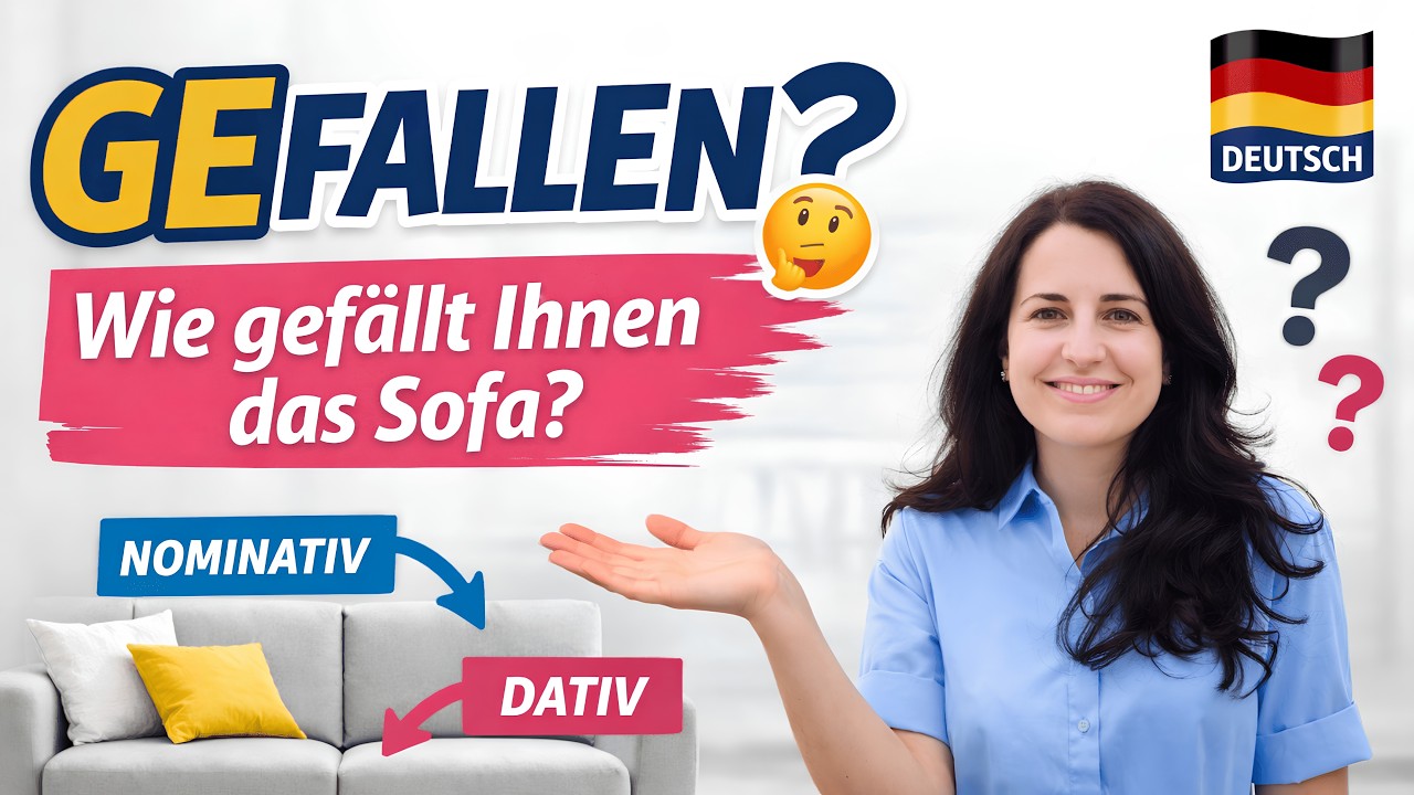 Wie gefällt Ihnen das Sofa? | Дієслово gefallen просто і зрозуміло