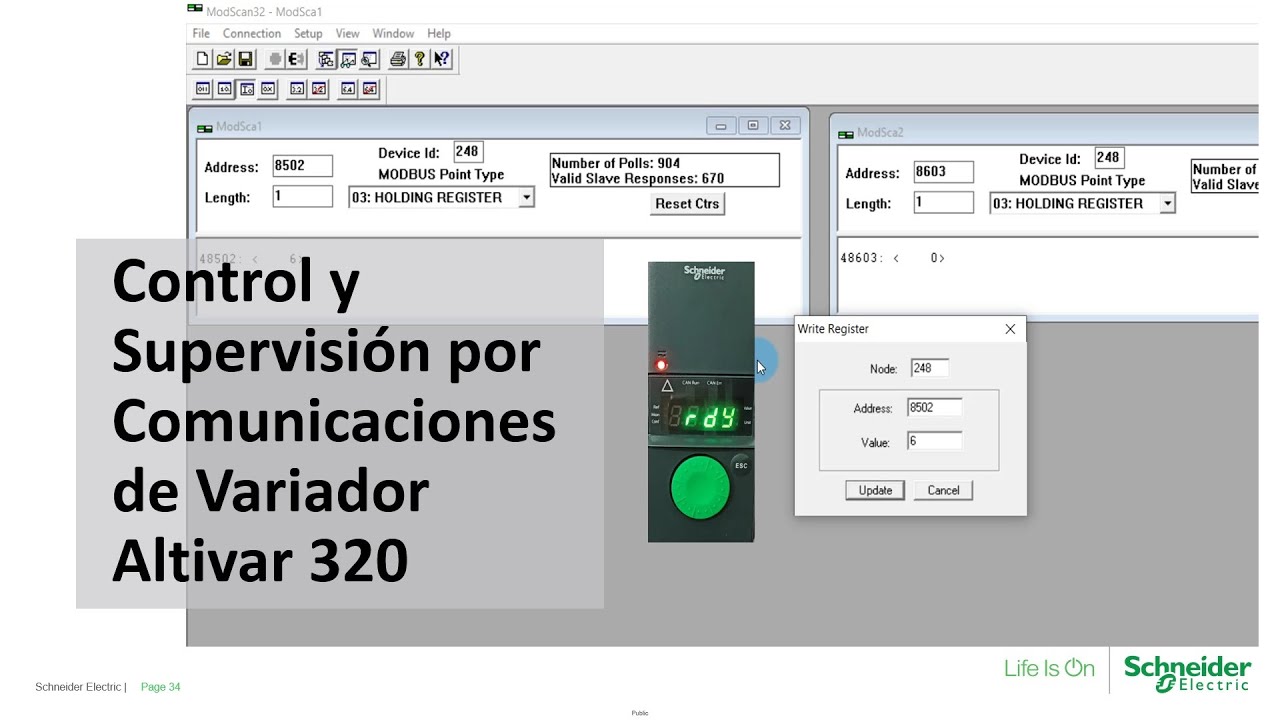Control y Supervisión por Comunicaciones de Variadores Altivar 320