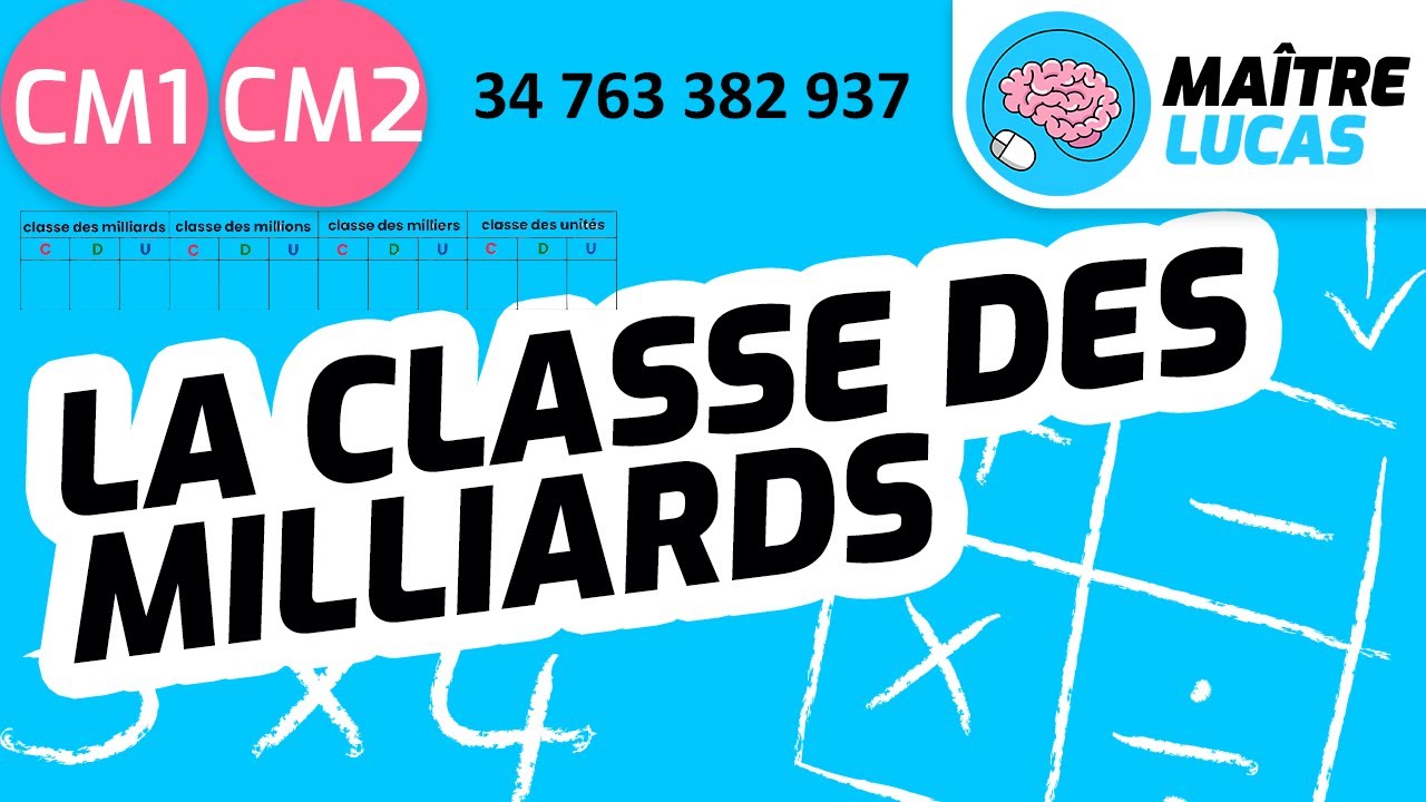 La classe des milliards CM1 - CM2 - Cycle 3 - Maths - Mathématiques - Numération