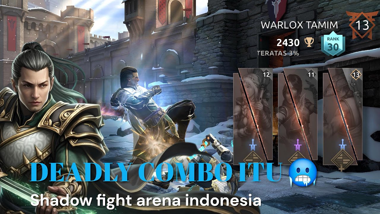 COMBO MEMATIKAN ITU 🤯 musuh auto Maninggal #sfa #gaming #shadowfight4 #shadowfightarena 
