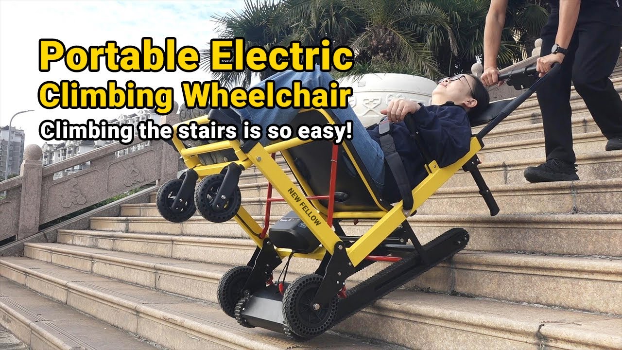 Stair-Climbing Wheelchair in Action: See How It Safely Navigates Up & Down Stairs #accessibilitytech