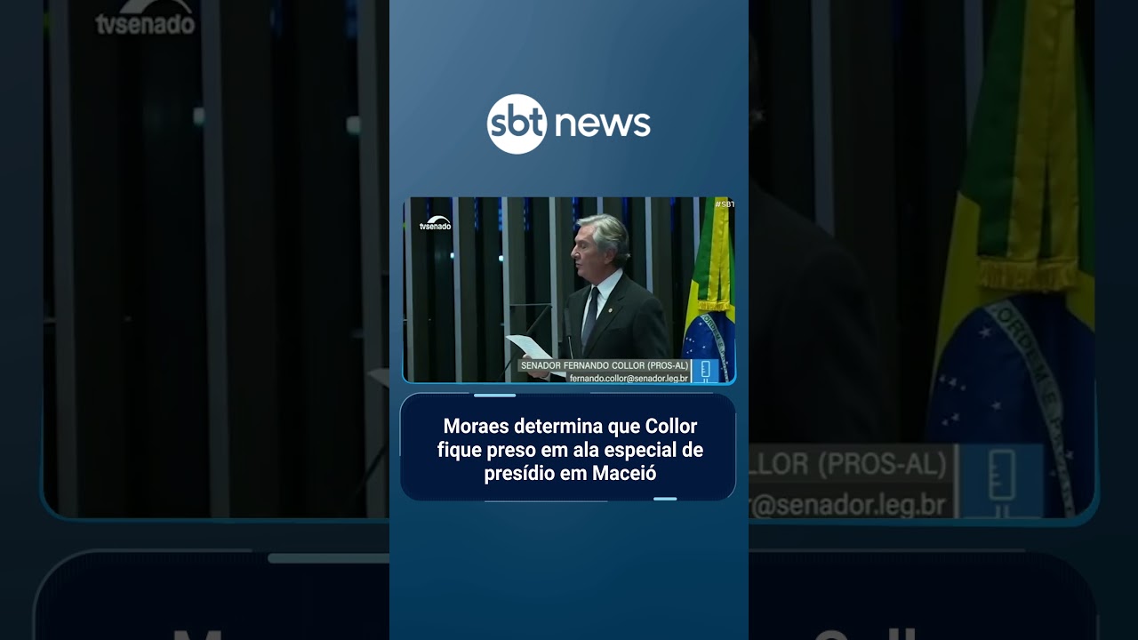 Fernando Collor &eacute; preso em Macei&oacute; ap&oacute;s decis&atilde;o de Moraes | SBT Brasil (25/04/25)