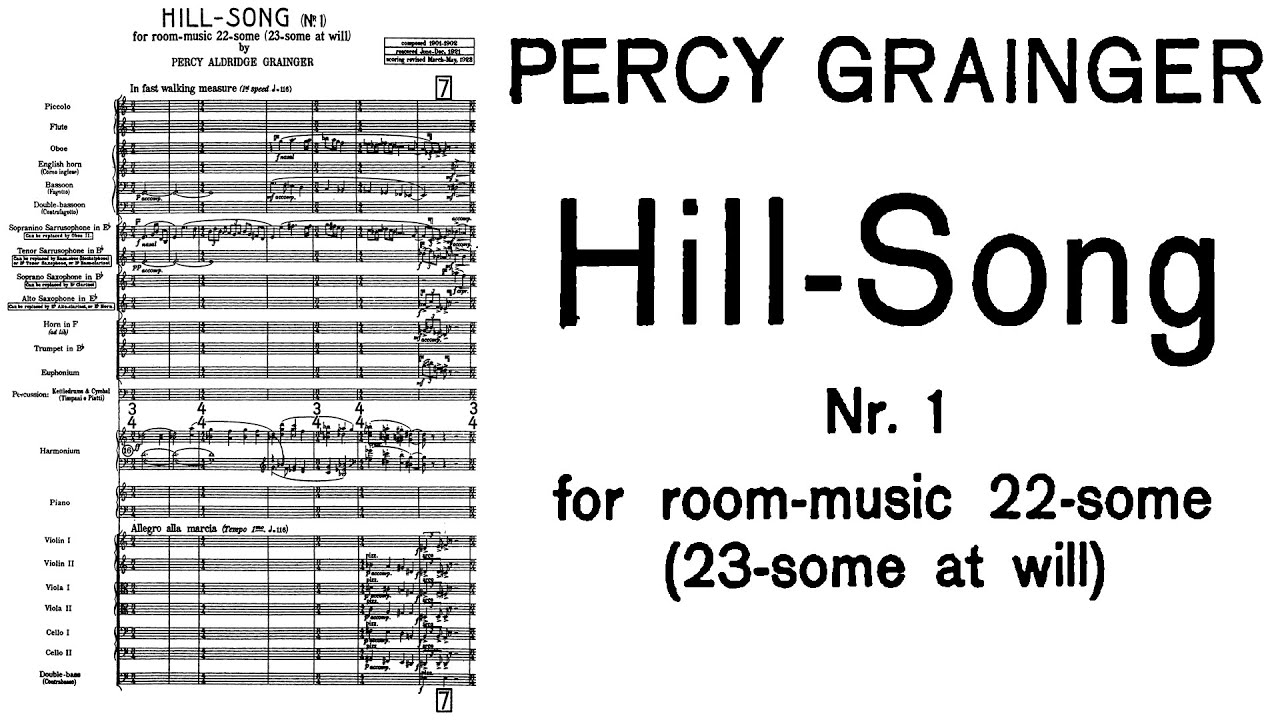 Percy Grainger - Hill Song No. 1 (1902/1921)