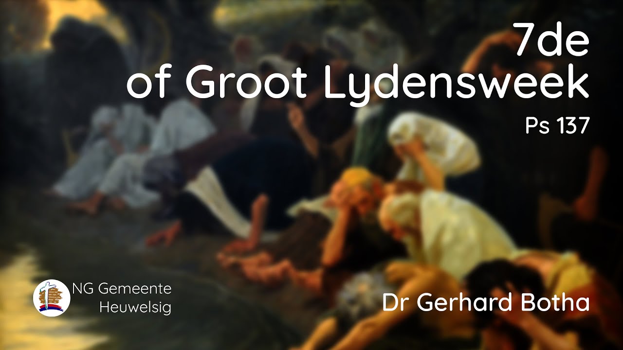 Sondag 5 April 2020 | Dr Gerhard Botha