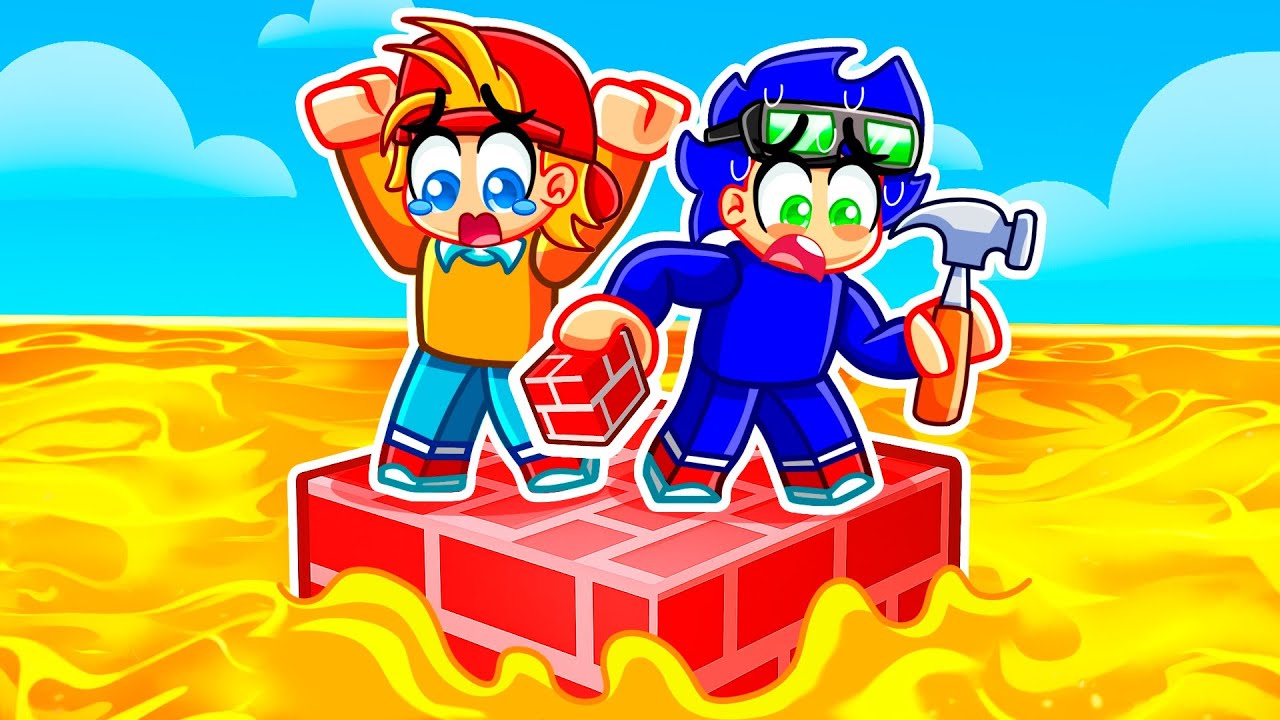 Construye Para SOBREVIVIR a La LAVA en Roblox!