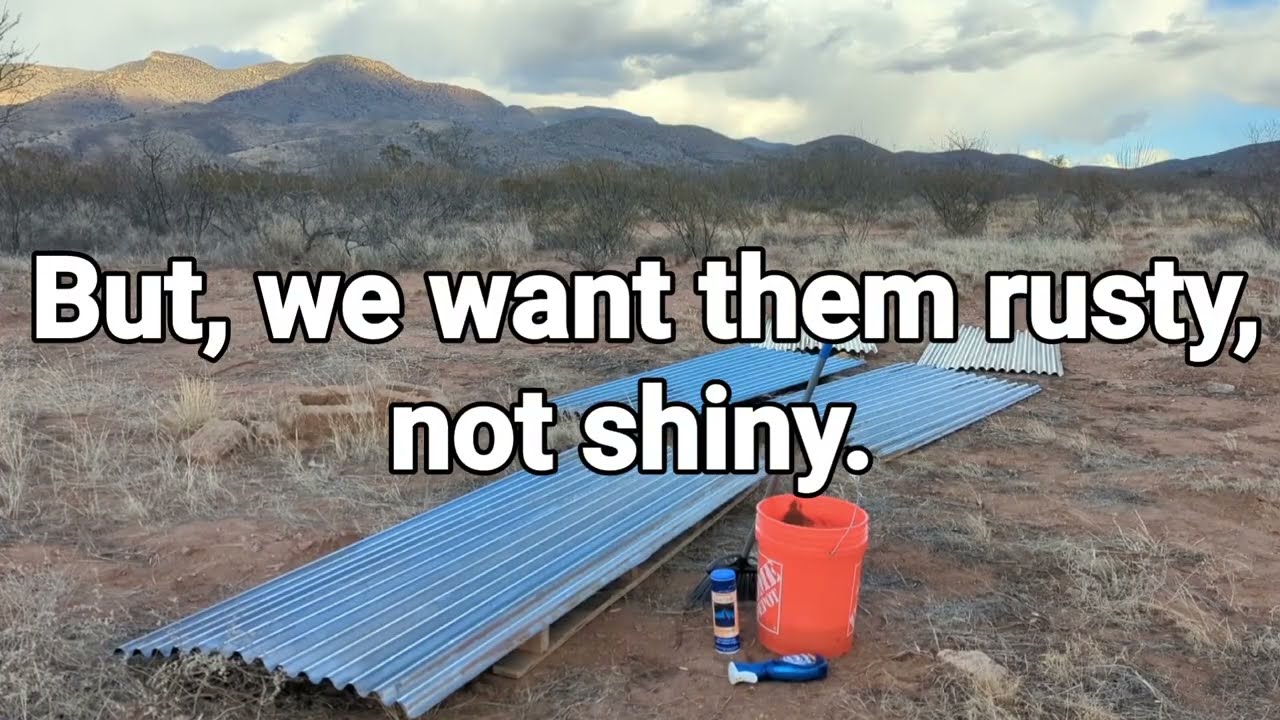 How to EASILY rust corrugated steel.