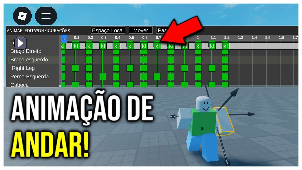 COMO CRIAR UMA ANIMAÇÃO DE ANDAR NO NOVO EDITOR DO STUDIO LITE!!!