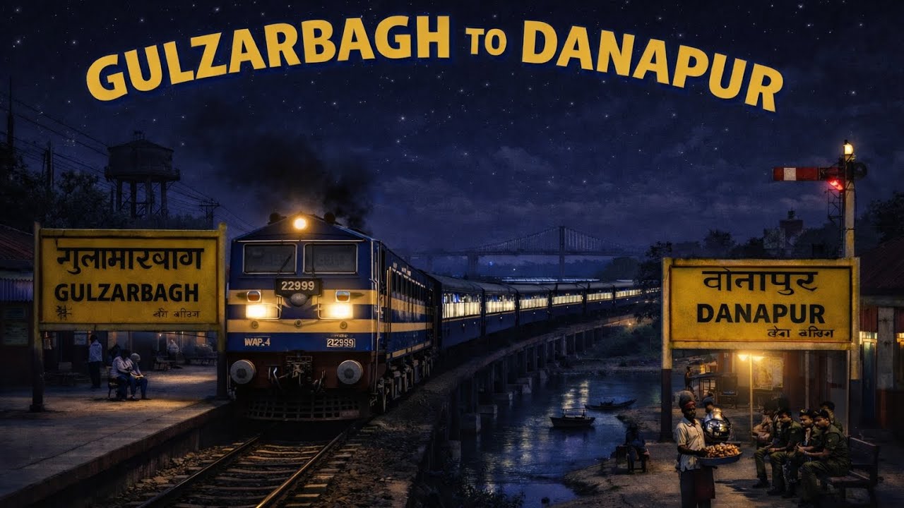 Full journey from Gulzarbagh to Danapur in 4k 60fps #indiantrains #train #railwaysimulatorindia 