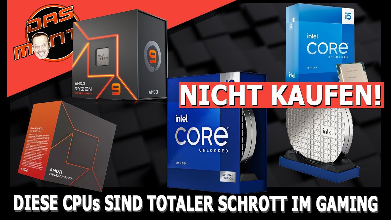 NICHT KAUFEN! - Diese 5 Prozessoren sind der gr&ouml;&szlig;te Schrott (Zum Zocken) | DasMonty