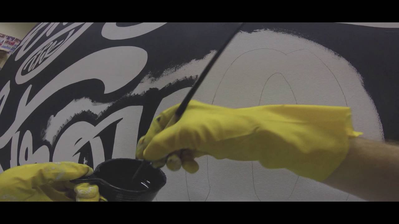 Only the Strong will Continue type mural