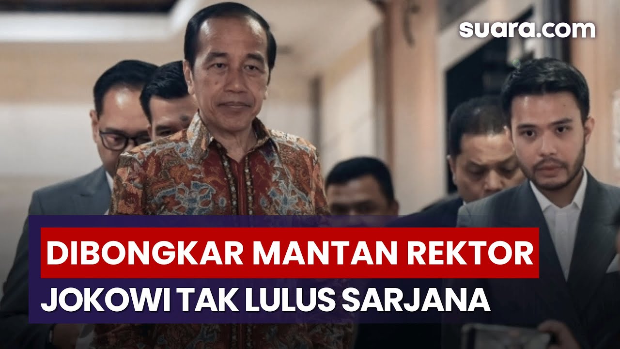 Dibongkar Mantan Rektor UGM, Jokowi Tak Pernah Lulus Jadi Sarjana