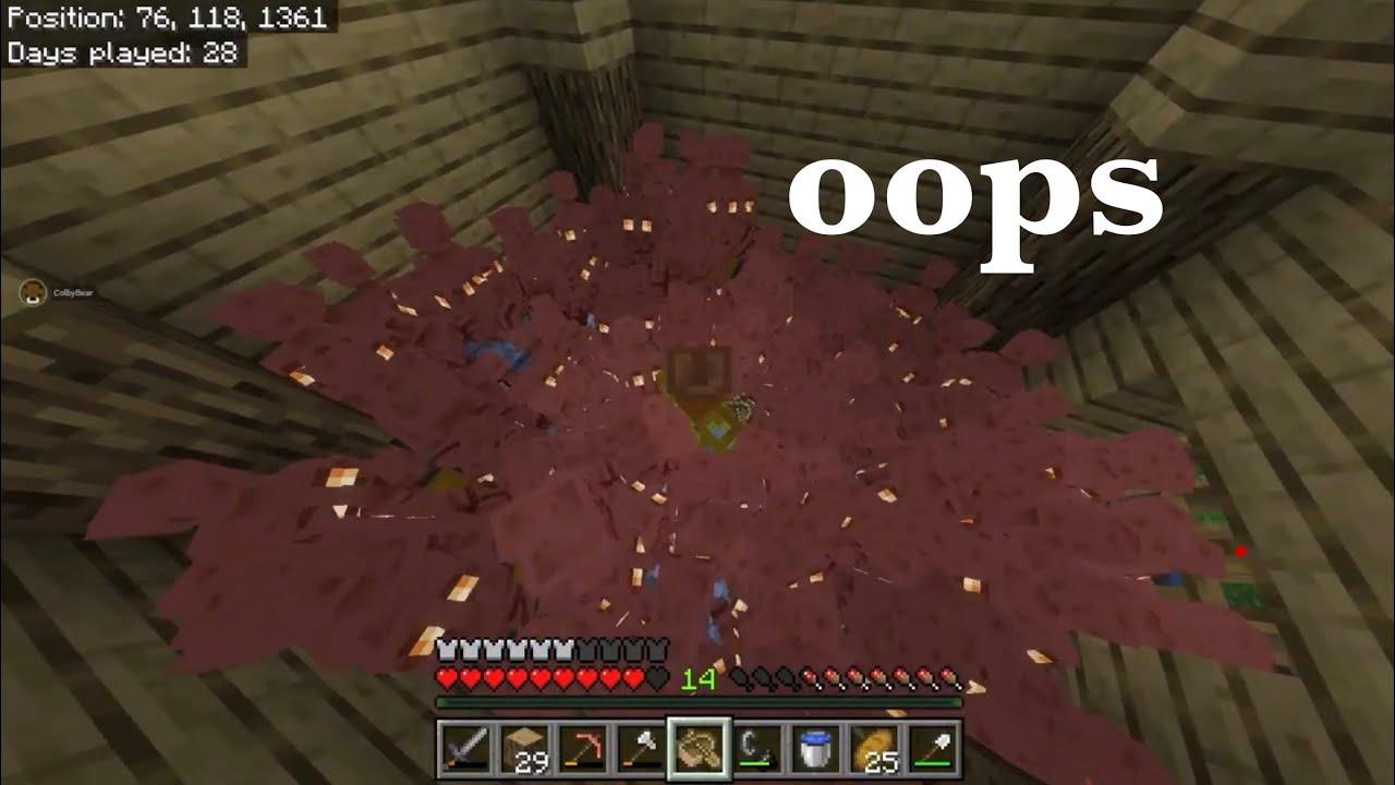 Putting 200 Copper Golems in my Friend's Base!