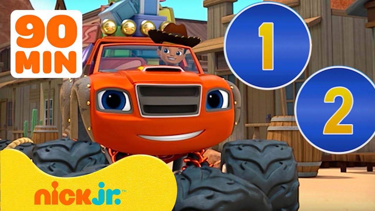 Blaze and the Monster Machines | 90 MINUTEN - Blaze nutzt MINT, um zu zählen!🔢 |Nick Jr. Deutschland