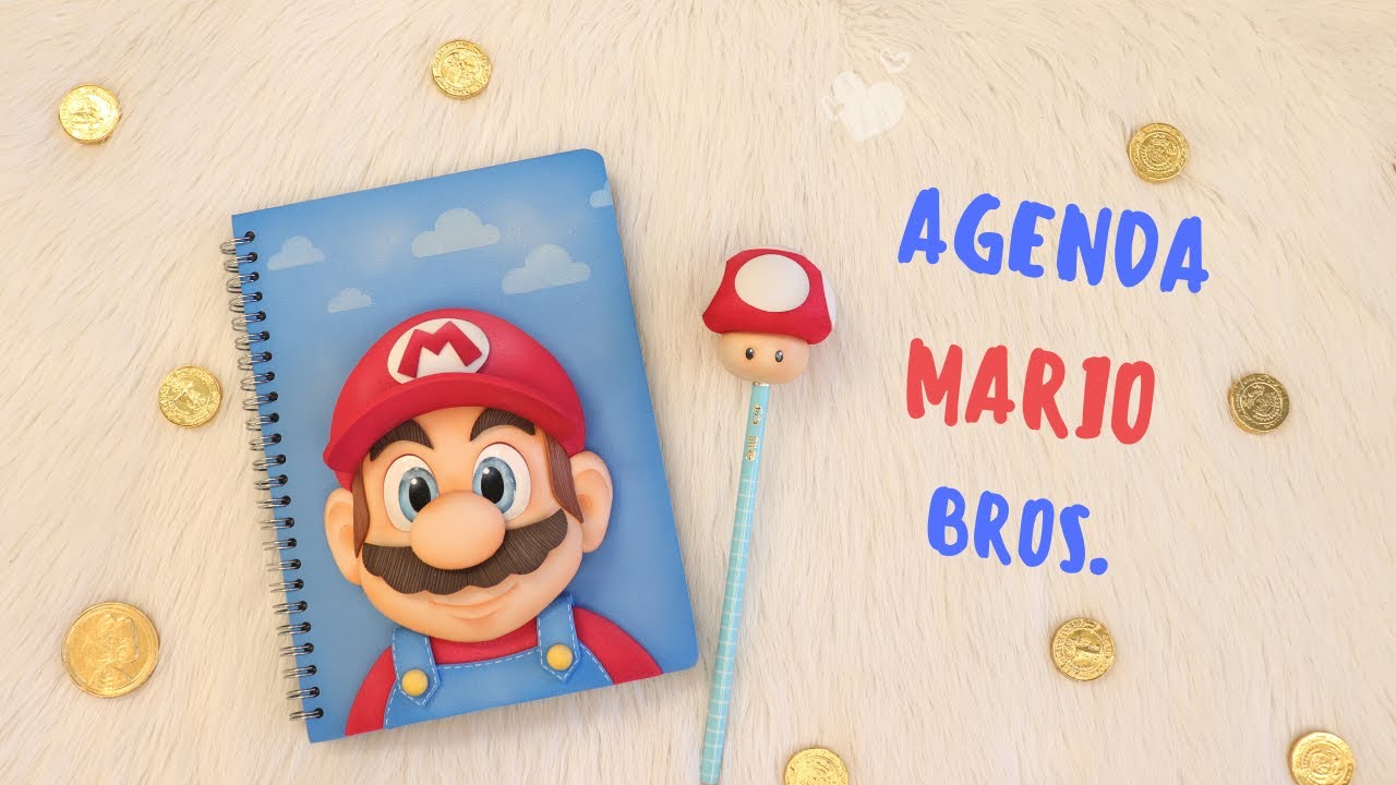 Agenda decorada Mario Bros. Super Mario Bros