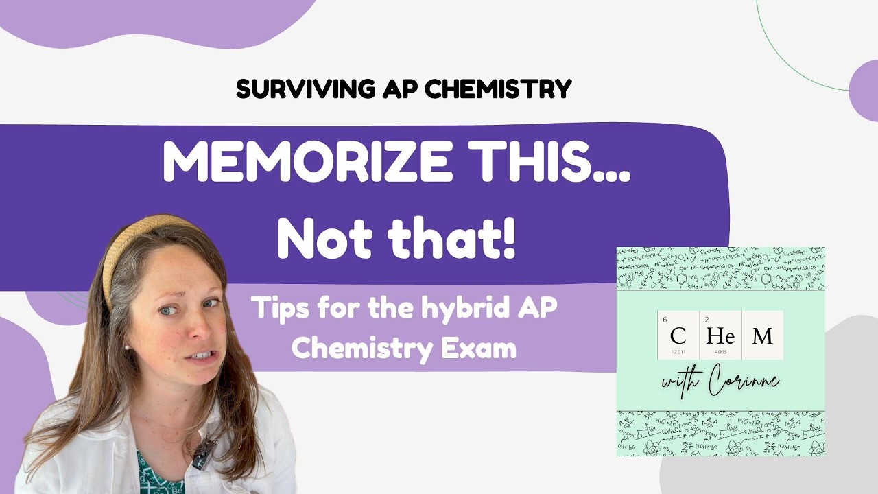 Memorize this, not THAT for the 2026 AP Chemistry exam! #apchem
