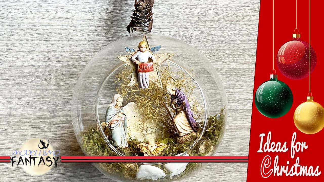 Costruire un presepe dentro una palla di vetro