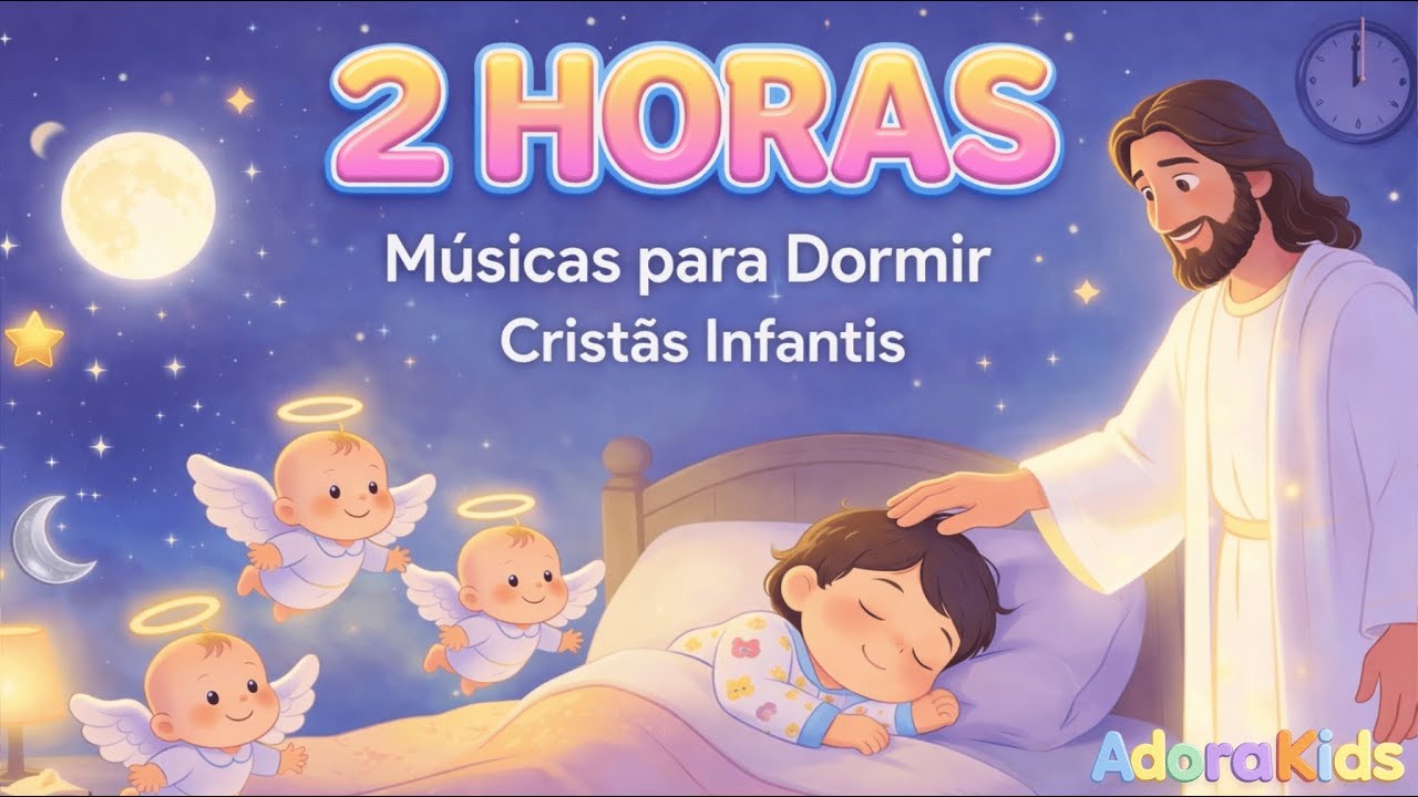 Especial Soninho Vol.6 🌙 Jesus Cuida de Mim | 2 HORAS de Canções de Ninar Cristãs | AdoraKids