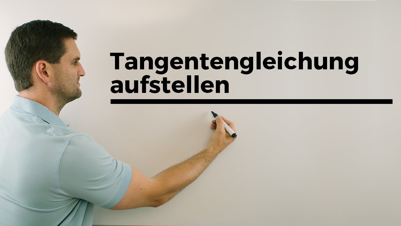Tangentengleichung aufstellen | Mathe by Daniel Jung