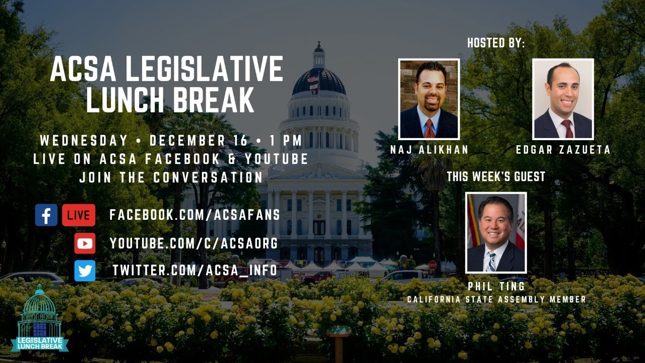 ACSA Legislative Lunch Break: Phil Ting