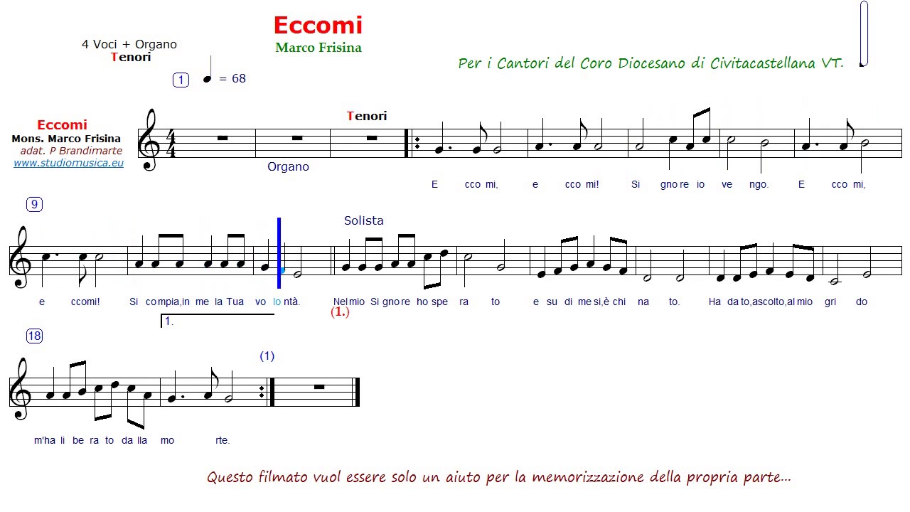 Eccomi - M Frisina - Tenori new