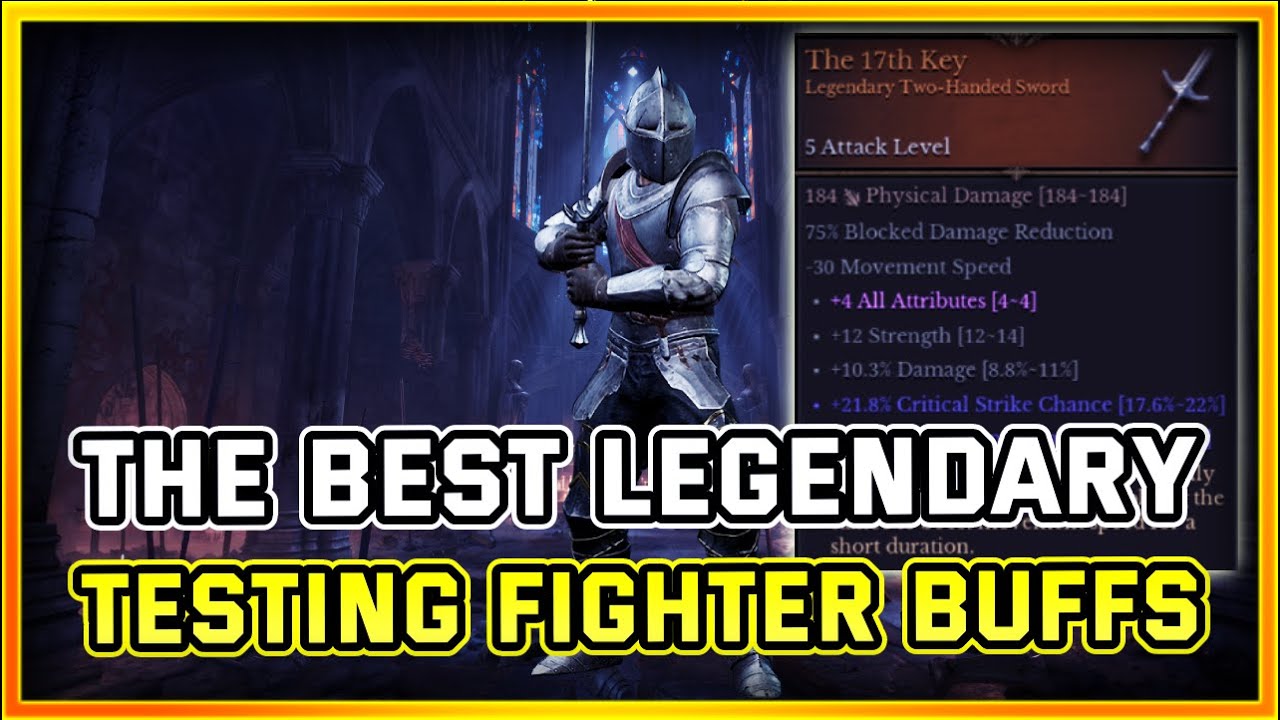 The Legendary Longsword is Amazing! Fighter Buff Testing in Dungeonborne