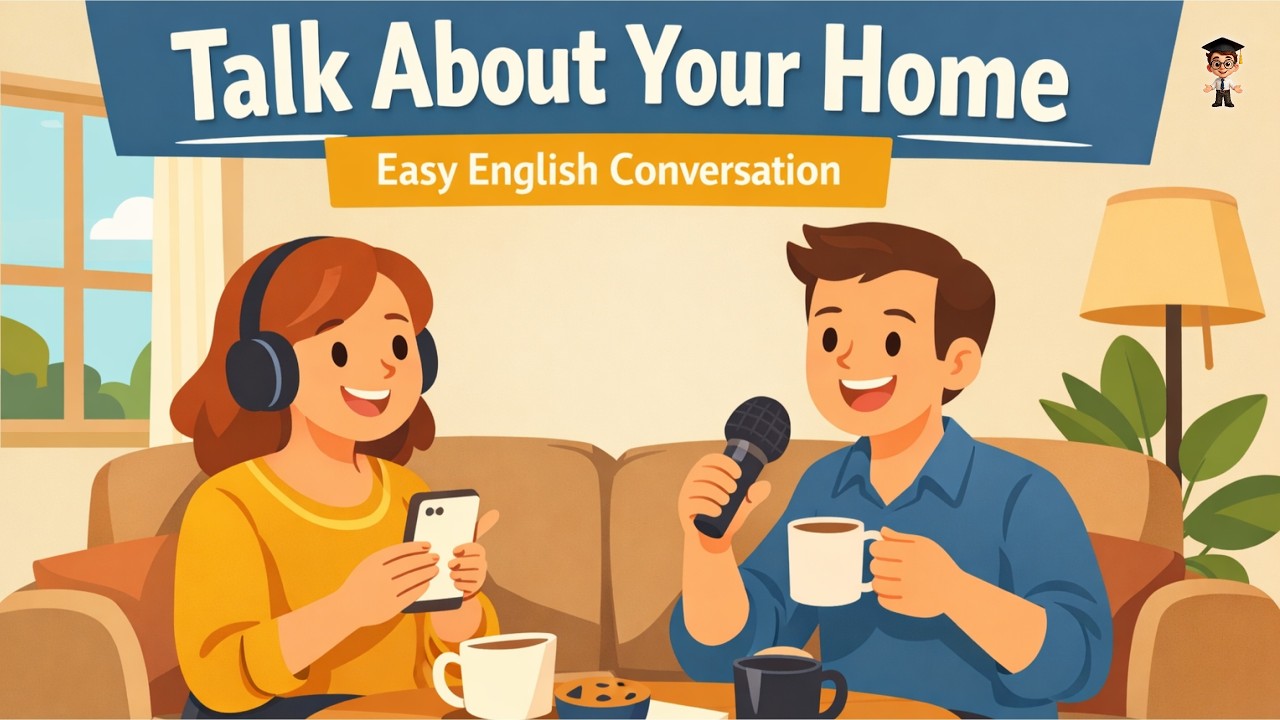 Talking About Your Home in English | Easy A1 English Conversation | Mr. English Podcast