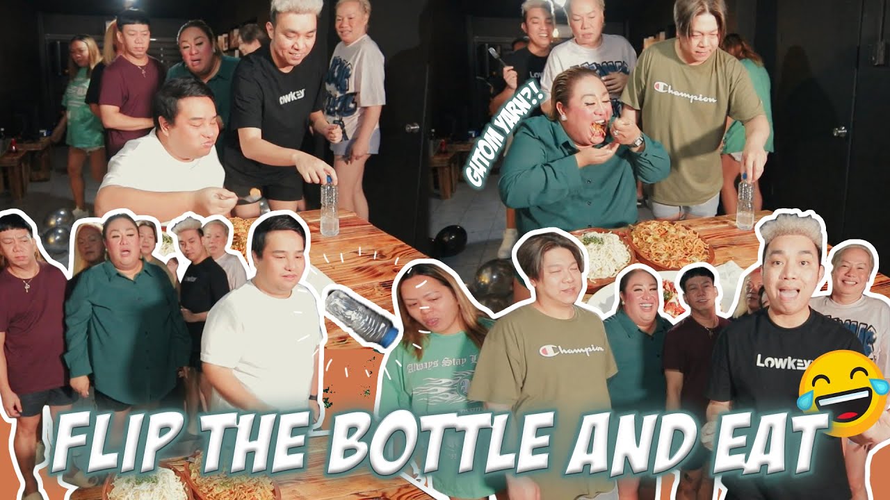 FLIP THE BOTTLE AND EAT (GUTOM ANG MGA BEKS) | CHAD KINIS