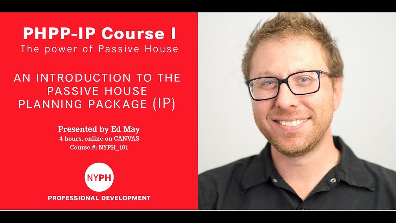 Training | An Introduction to the Passive House Planning Package (IP)