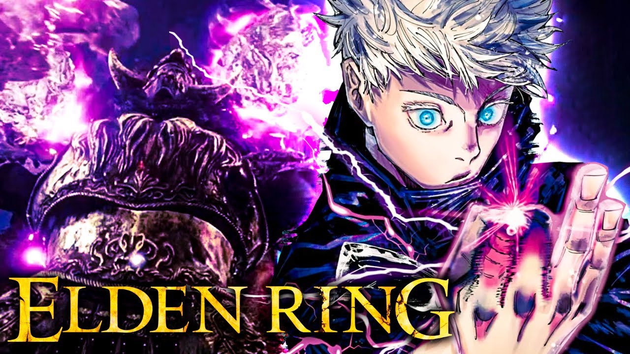 o mod do GOJO VAZIO ROXO no Elden Ring &eacute; ABSURDO!
