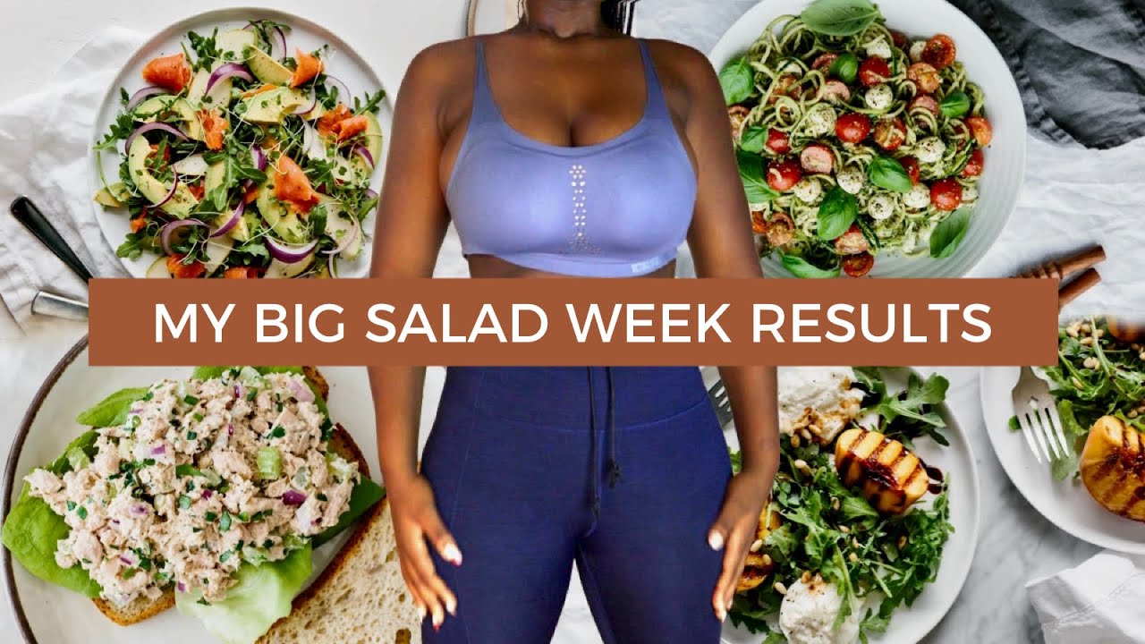 I tried eating ONLY SALADS for A WEEK, NOTHING BUT SALAD DIET | The Antwiwaa