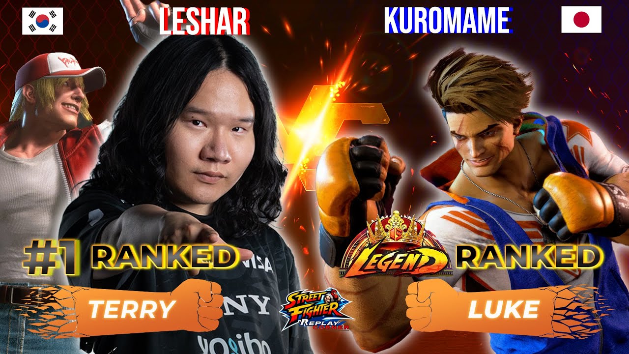 SF6 ✊ LESHAR (#1 Ranked Terry) vs KUROMAME (Luke) ✊ High Level Gameplay