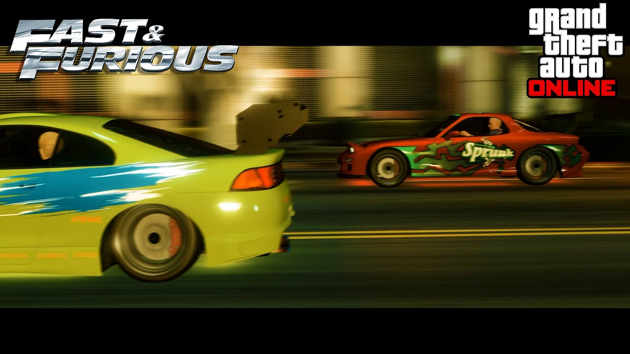 GTA Online - The Fast and the Furious - Brian and Dom first race