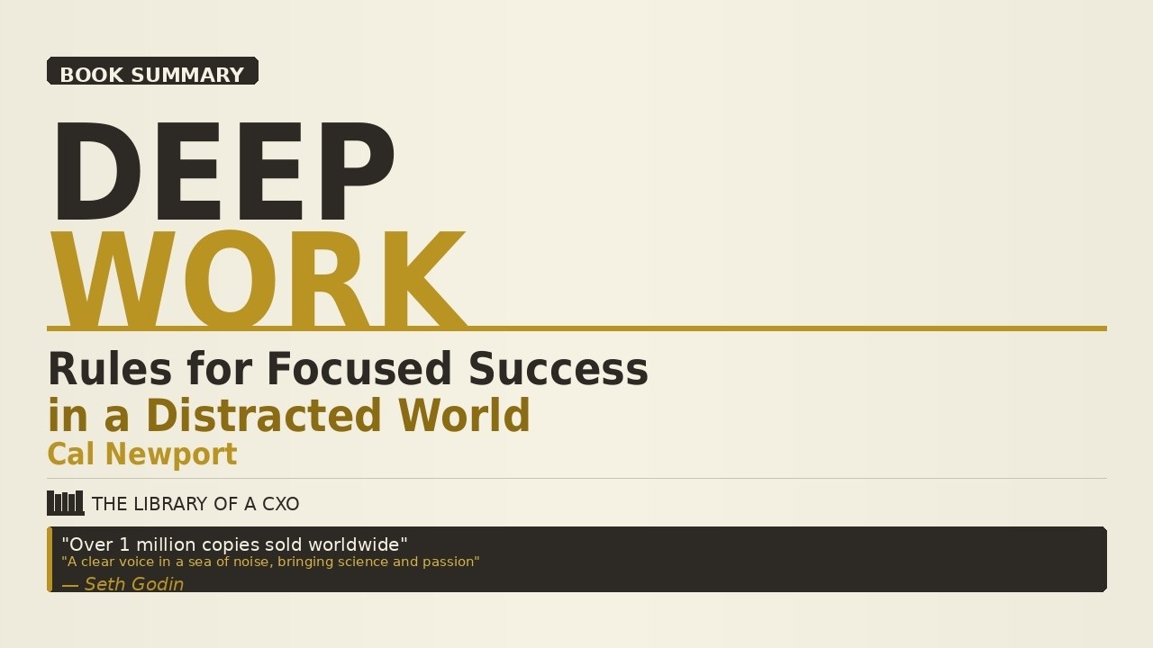 Stop Being Busy. Start Being Brilliant. | Deep Work By Cal Newport Book Summary