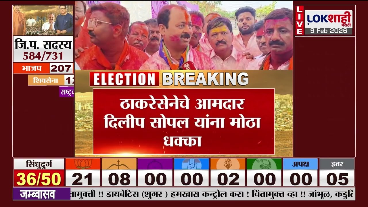 Barshi ZP Election Result | बार्शी तालुक्यात भाजपचा अभूतपूर्व विजयी |Lokshahi Marathi