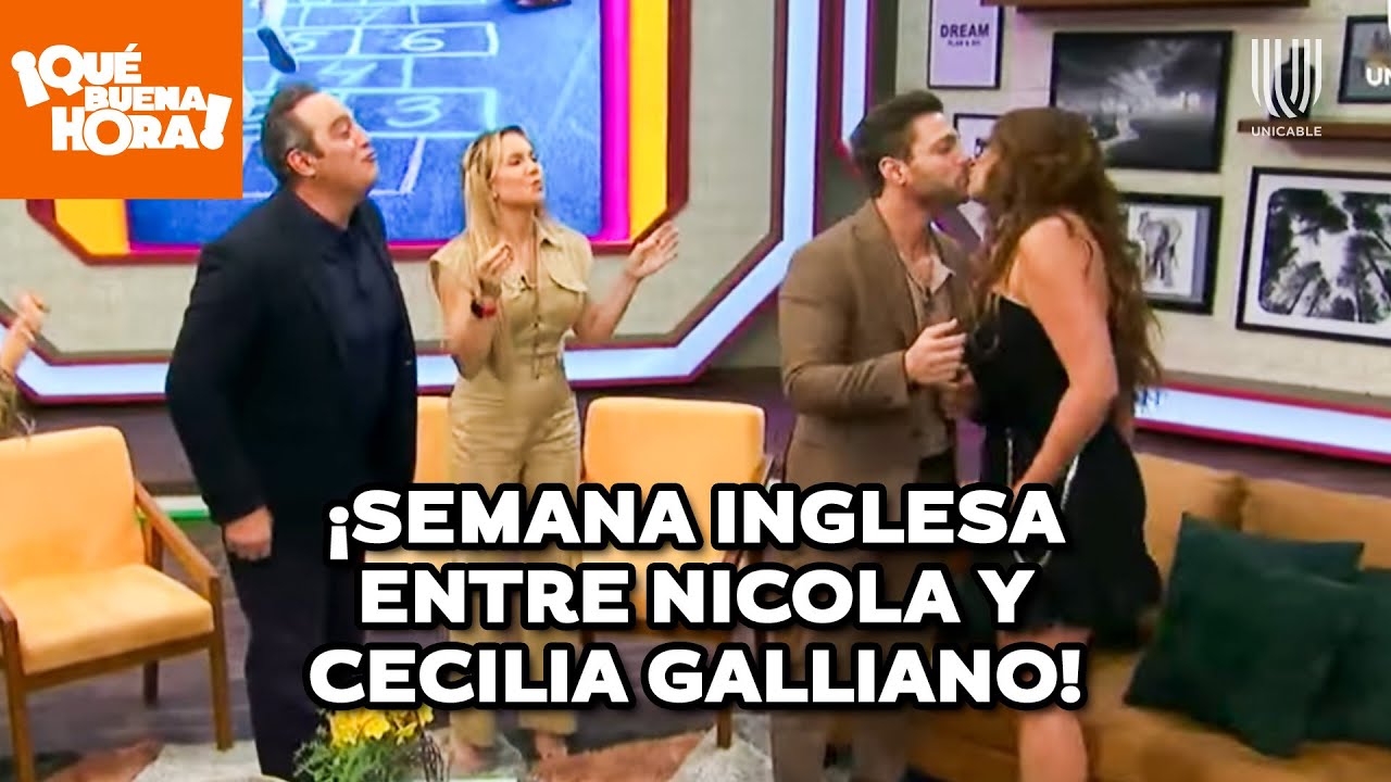 ¡Cecilia Galliano agarró a besos y cachetadas a Nicola Porcella! | ¡Qué buena hora! | Unicable