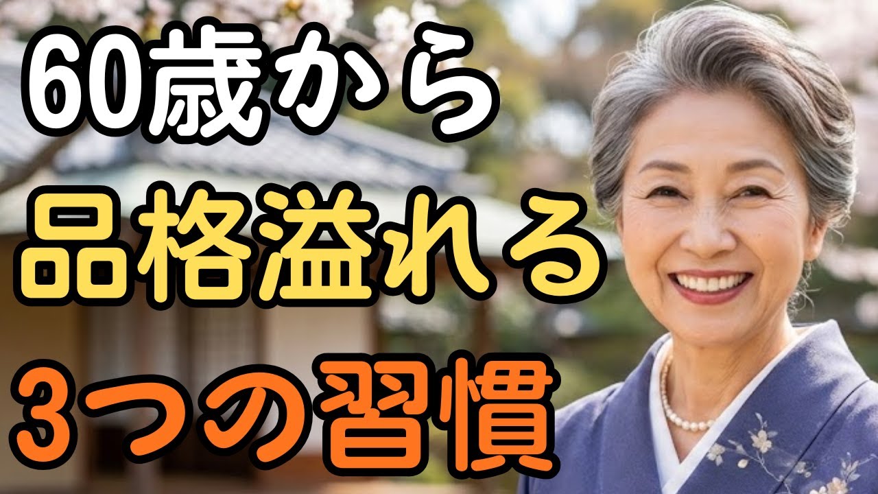 なぜか「品格」がある人の共通点。60歳から人生を優雅に変える3つの習慣