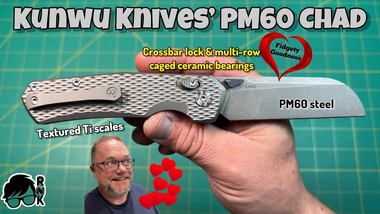 Review/impression of the Kunwu Chad knife… 66-69 HRC PM60 blade steel?