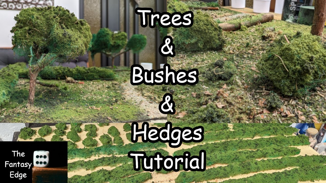 Trees & Bushes & Hedges #terrainbuilding #terrain #crafting