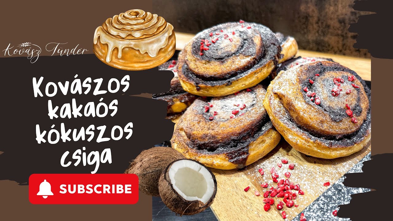 🐌 Kovászos kakaós-kókuszos csiga, ami garantáltan levesz a lábadról!