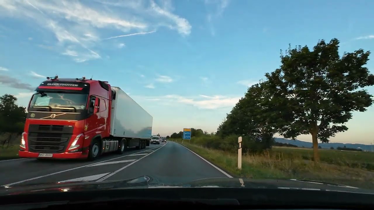 Driving in Germany 🇩🇪 from Gernsheim Golf Club to Darmstadt via B486 and B3 #travel #hotel #top
