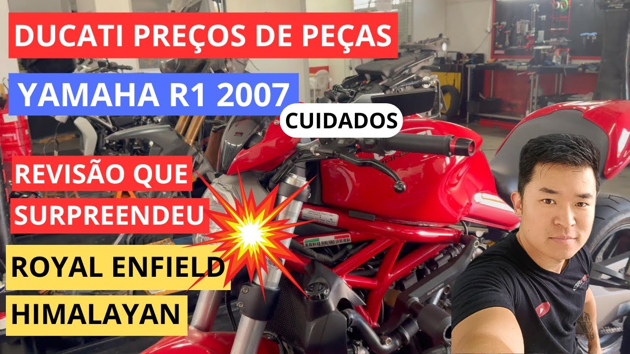 Revisão Royal Enfield Himalayan 411 | Manutenção Yamaha R1 | Preços Peças Ducati