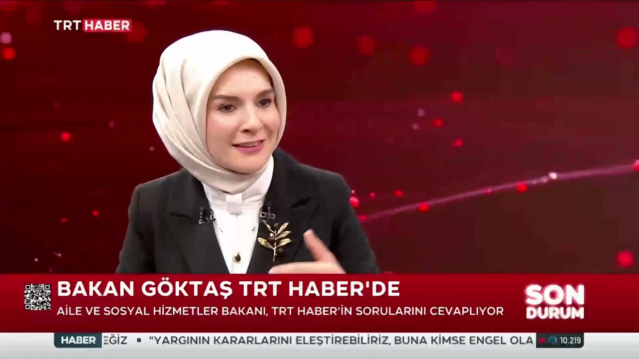 Bakanımız Sn. Mahinur Özdemir Göktaş, TRT HABER yayınına konuk oldu.