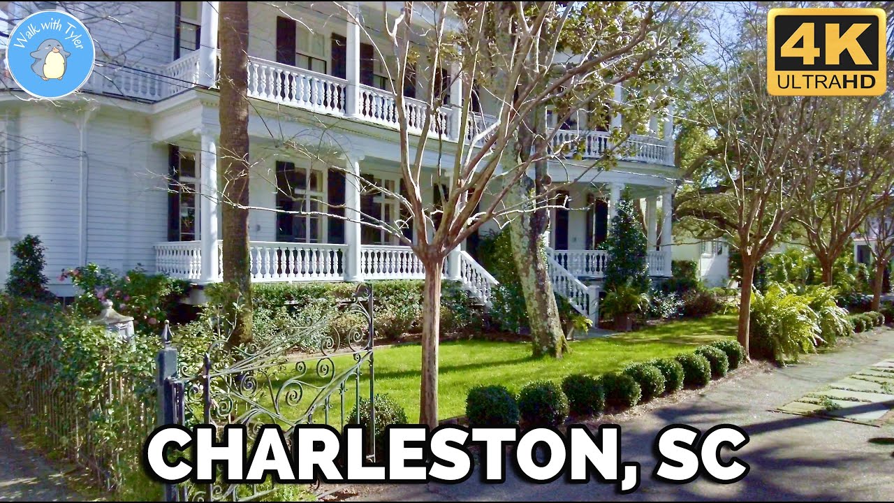 【4K】Charleston Walking Tour - Feb 2021 (Residential Area)