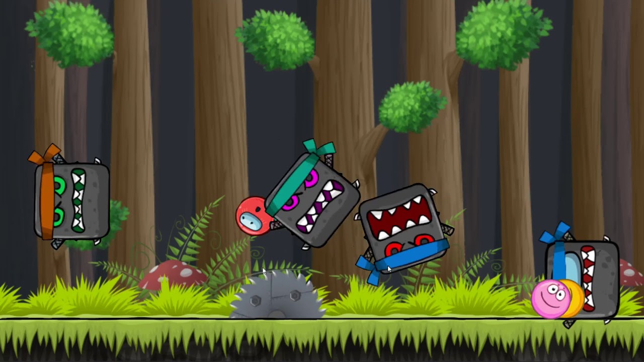 RED BALL 4 YELLOW BLUE PINK BALL & AMONG US BALL 'FUSION BATTLE' with BOSS VOLUME 1 GREEN HILLS 3
