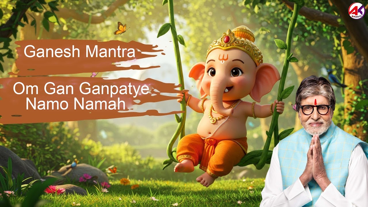 Om Gan Ganpataye Namo Namah गणेश मंत्र - Ganesh Mantra : ॐ गं गणपतये नमो नम :