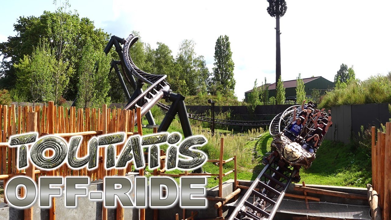 Toutatis Off-Ride Footage (2023), Parc Asterix Intamin Multi-Launch Coaster | Non-Copyright