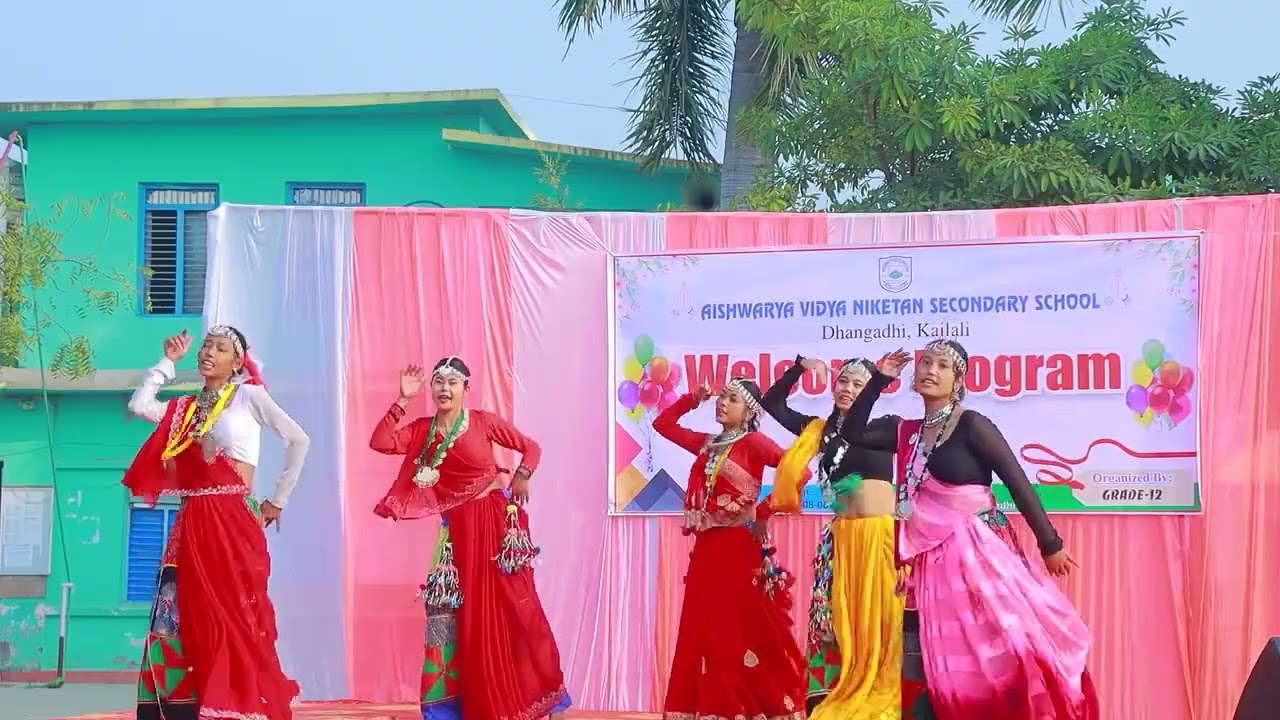 Tharu Dance🔥🔥 | Grade 11 Welcome Program - 2082 | Aishwarya Vidhya Niketan | AVN #avndhangadhi