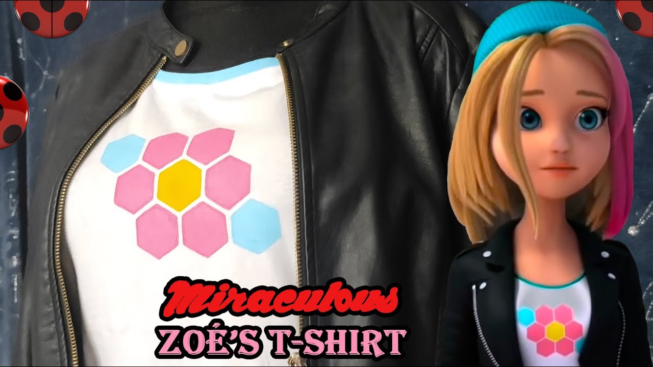 Miraculous Ladybug and Cat Noir - DIY - Zoé's t-shirt